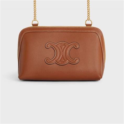 celine triomphe clutch with chain|Celine Clutches and evening bags for Women .